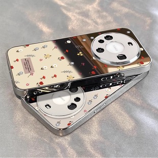 适用于华为mate70Pro手机壳新款 镜面mate60pro满屏小花mate50pro新年高级感mate40pro全包套男女防摔mate30p