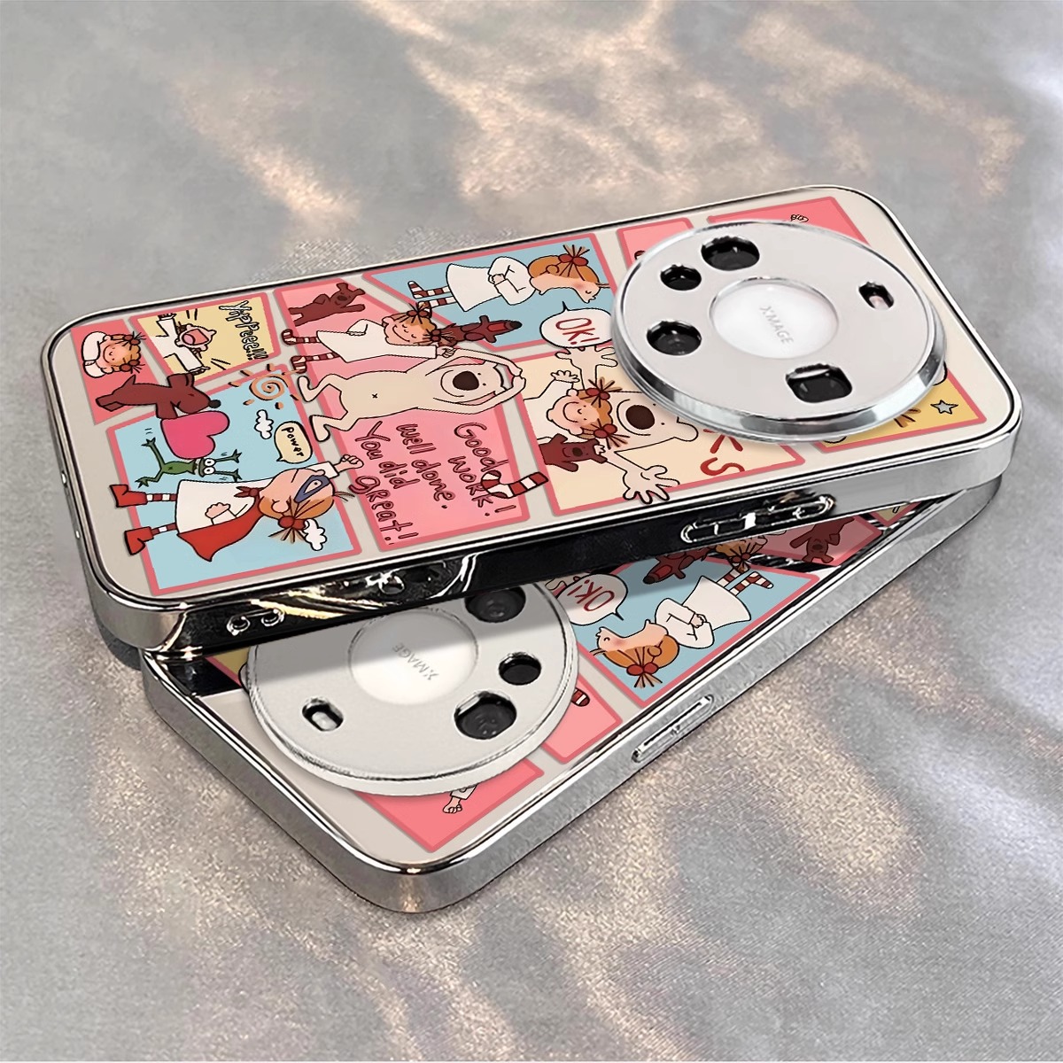 适用于华为手机壳新款镜面酱女孩