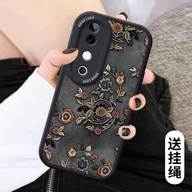 适用vivo硅胶刺绣小花