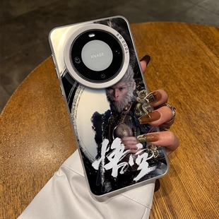 黑神话悟空适用华为mate60pro手机壳新款 pura70pro国潮p60游戏50潮牌40 磨砂彩银mate50pro保护套防摔m40个性