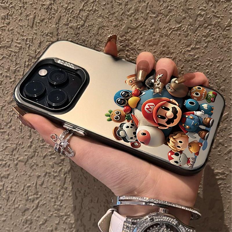 适用苹果彩银马里奥总动员创意