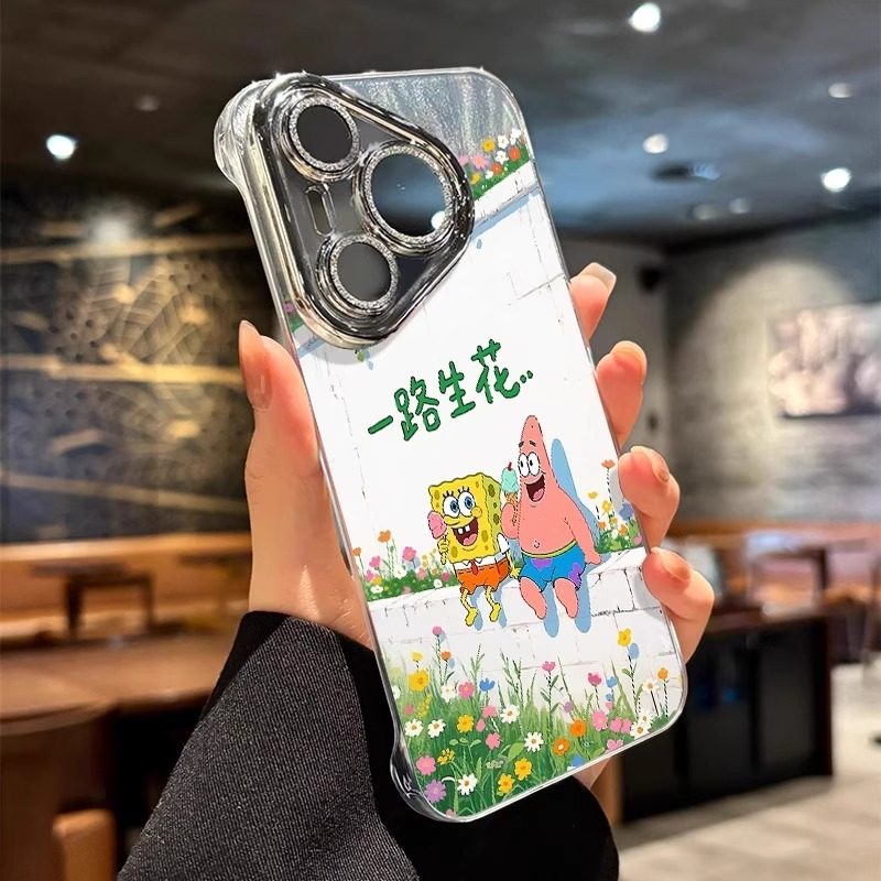 适用华为pura硅胶一路生花