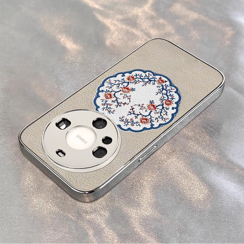 适用华为mate电镀杜鹃山茶花