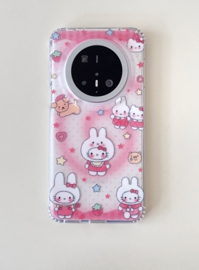 卡通可爱米菲适用华为mate70pro手机壳mate60pro气囊双层iMD新款女款pura8pro0防摔pura70pro硅胶保护套p60