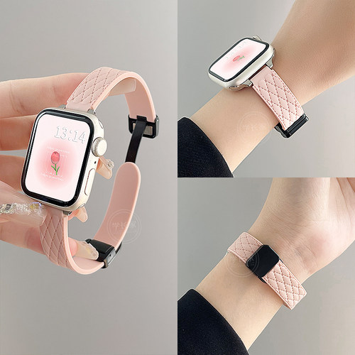 iwatch9创意硅胶表带女款