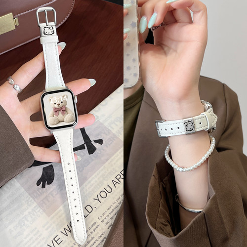 学长家皮质小蛮腰kt金属环表带