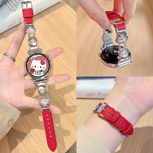 智能运动表链4pro运动高级感专用3真皮精致腕表2秋冬新款 适用华为手表watch gt6手表带高端金属watchgt5女款