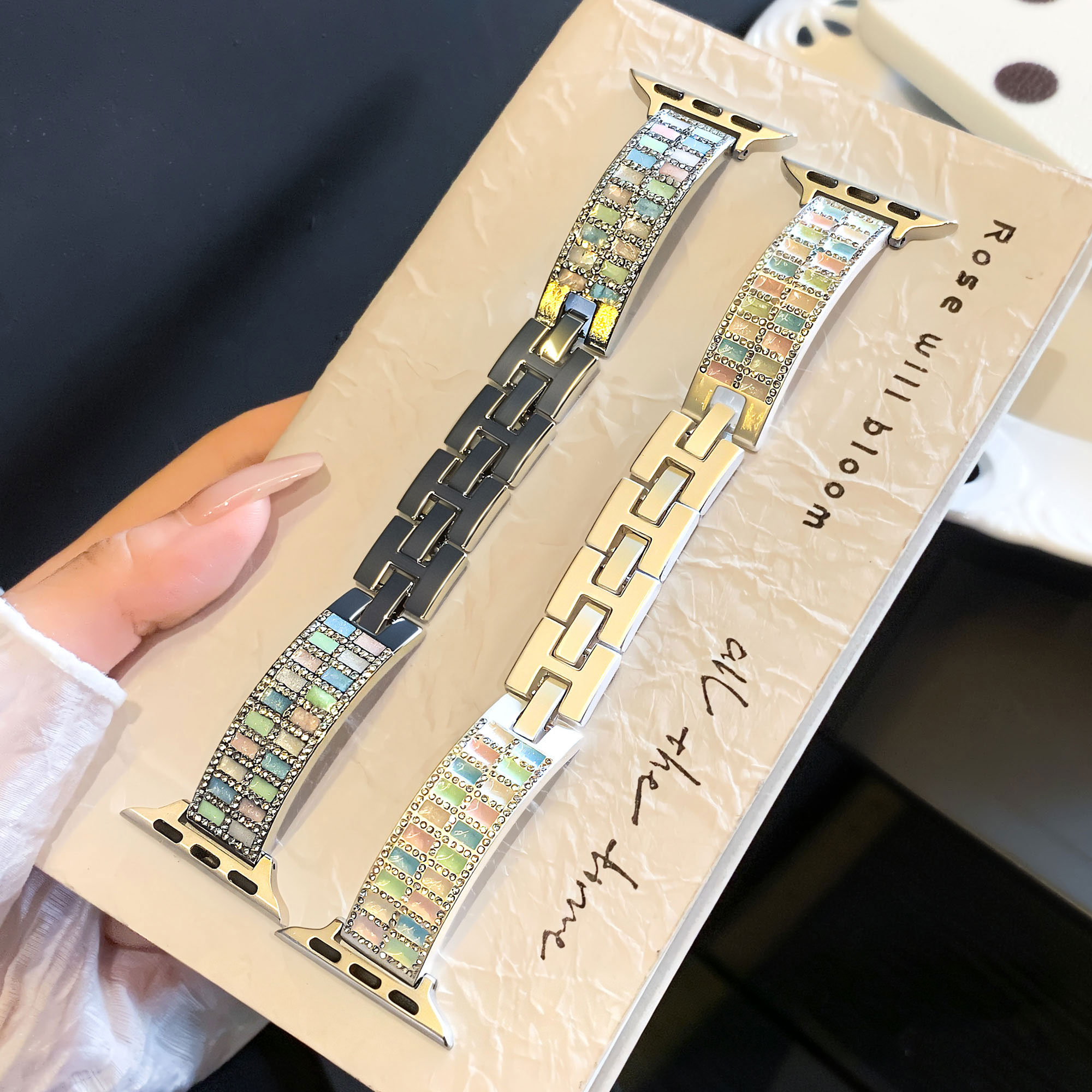 适合iwatchs11手表带金属applewatchs10苹果新品9代女款夏天高端搭配表链8超好看手链款7女士高级感se3设计感