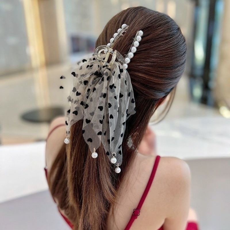 婉缘抓夹塑料日韩流苏抓夹