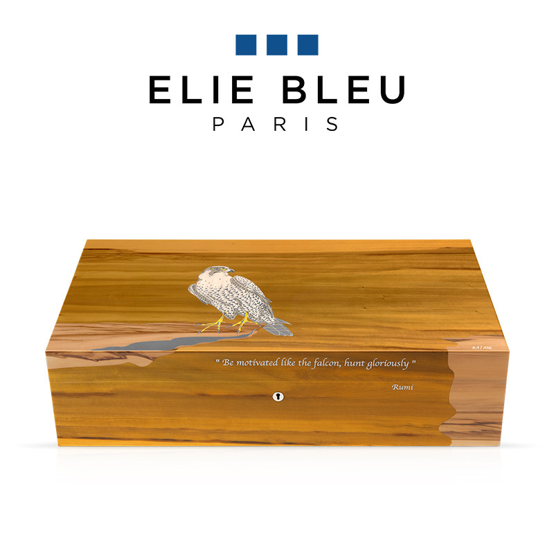 ELIE BLEU猎鹰系列250支装雪松木雪茄保湿盒古巴雪茄烟盒全球限量