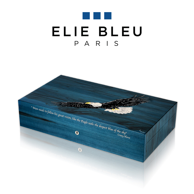 ELIEBLEU黑夜之鹰雪茄保湿盒