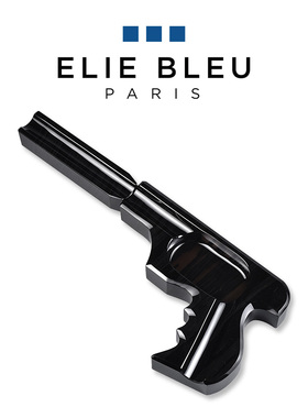 ELIE BLEU 007枪支雪茄烟灰缸专用烟缸黑曜石时尚家用客厅高级感