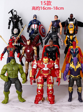 中动正版漫威钢铁侠MK85手办迷你蜘蛛侠模型7摆件儿童玩具4寸人偶