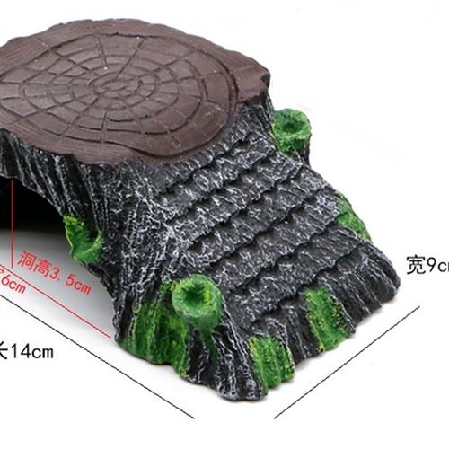 乌龟晒台爬台龟缸造景晒龟台晒背台躲避洞屋休息高水位浮岛深水龟