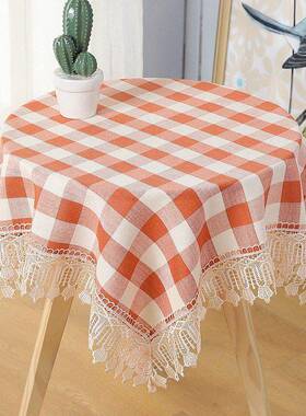 田园野布四季优雅格纹透气桌客厅饰斯堪餐的纳维亚风65104布格的