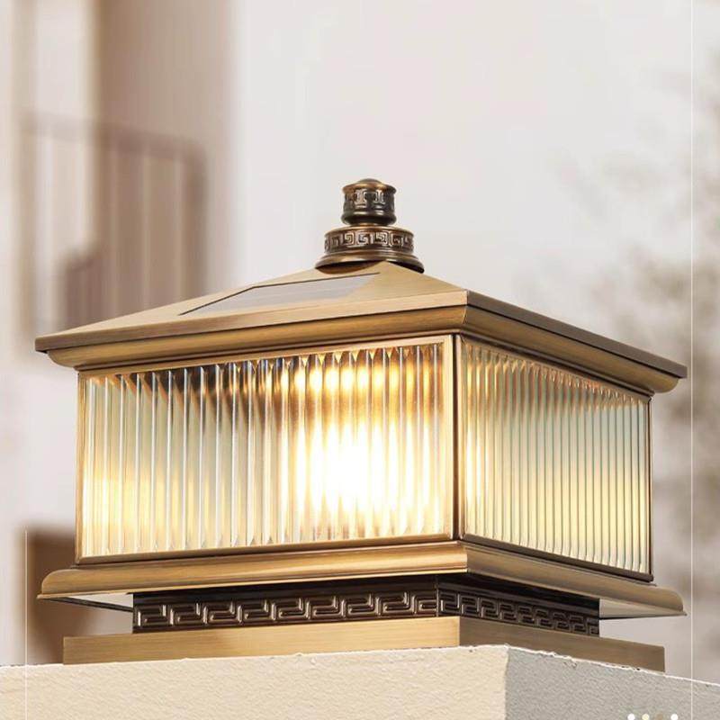 铜柱头全灯太阳能门接电柱头灯大两侧柱头灯大门柱灯门柱子灯,家装灯饰光源,柱头灯,淘宝优惠券,粉丝福利购,淘宝优惠卷