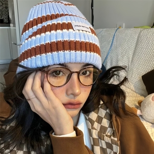 复古茶色小脸超轻配近视度数防蓝光素颜眼镜女 小红书同款 我