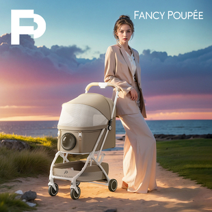 FancyPoupee宠宝宠物手推车可折叠狗狗推车轻便外出小型犬猫推车