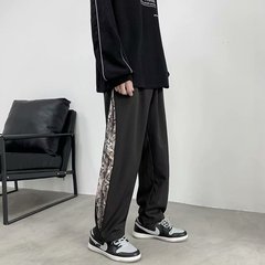 New color matching leopard print casual neutral sports pants in spring