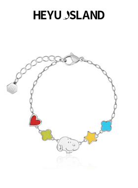 史努比联名系列花卉狗狗手链