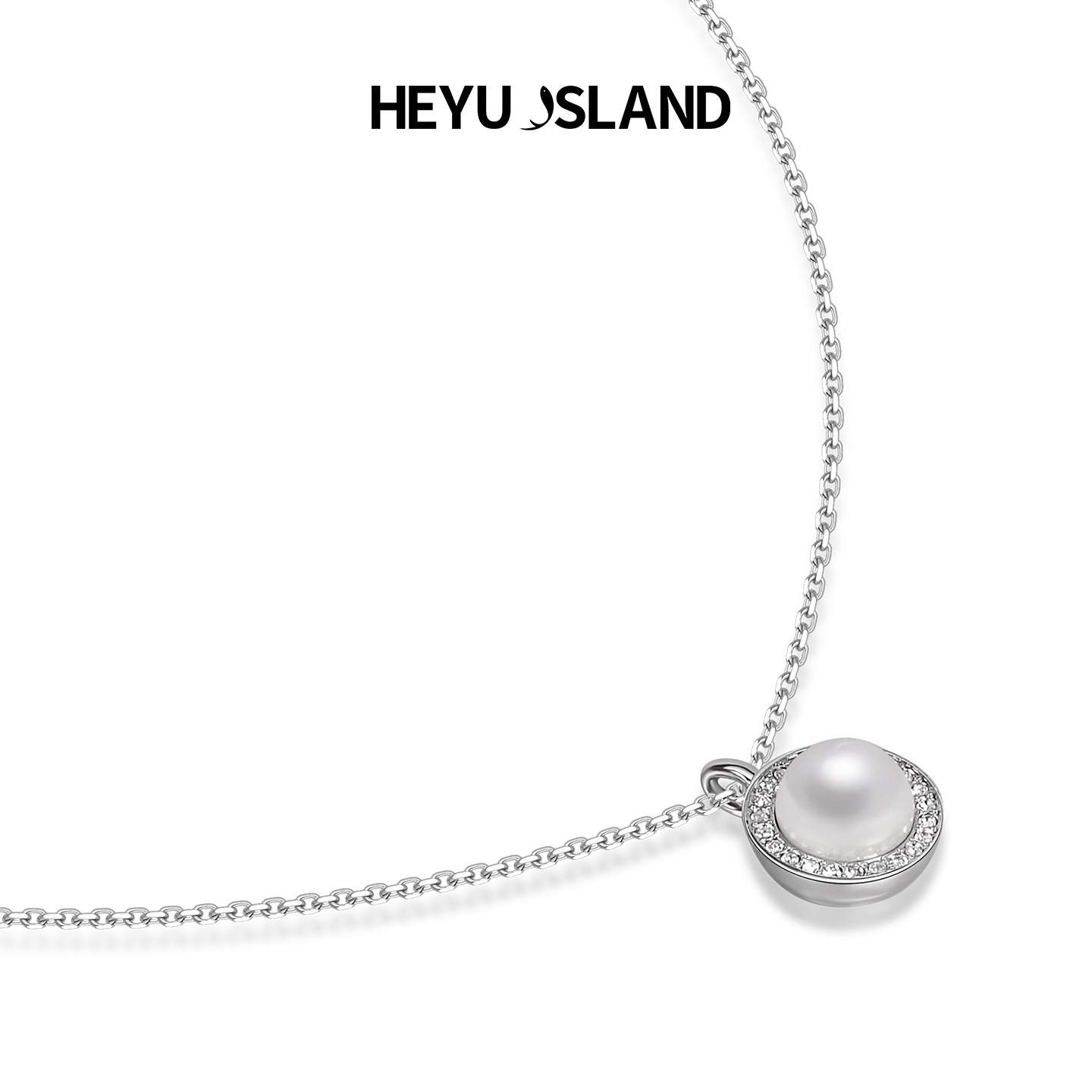 HEYU ISLAND/黑鱼岛新款女生生日情人节礼物个性水晶珍珠项链
