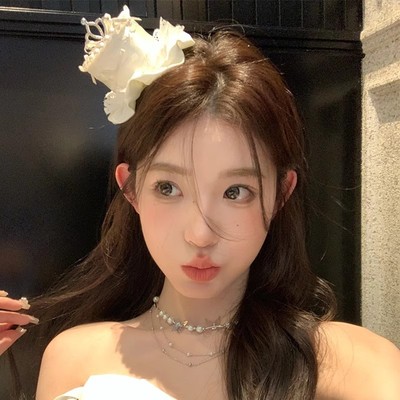 生日蛋糕皇冠帽子蕾丝花边发夹