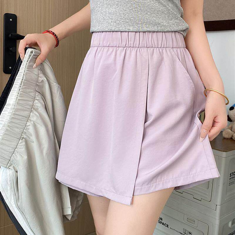 冰丝山本工装裙裤女夏季2026新款薄款外穿a字速干运动短裤五分裤