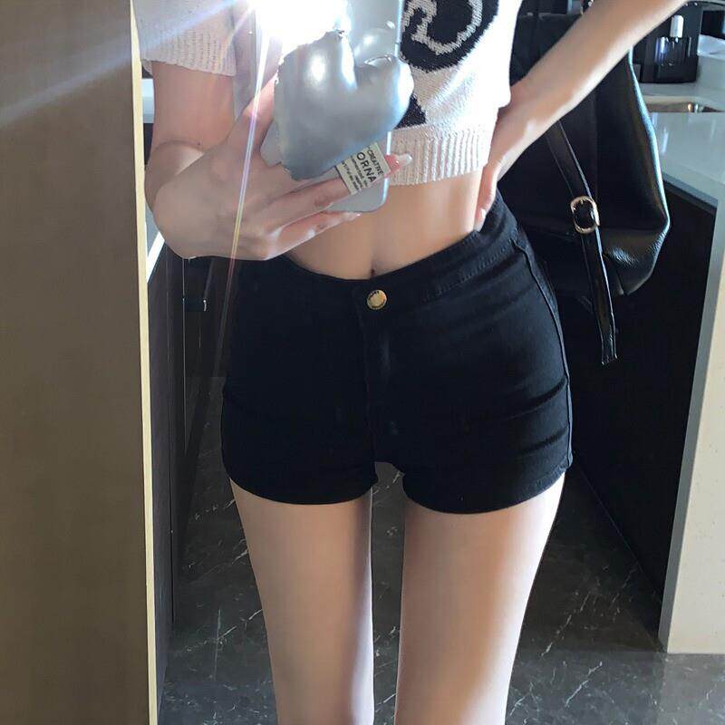 牛仔裤女紧身弹力潮高腰显瘦提臀短裤2026年春秋季新款直筒裤子