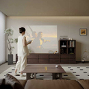 中古风客厅电视柜2025新款 复古电视柜收纳柜骨骼线条 家用落地法式