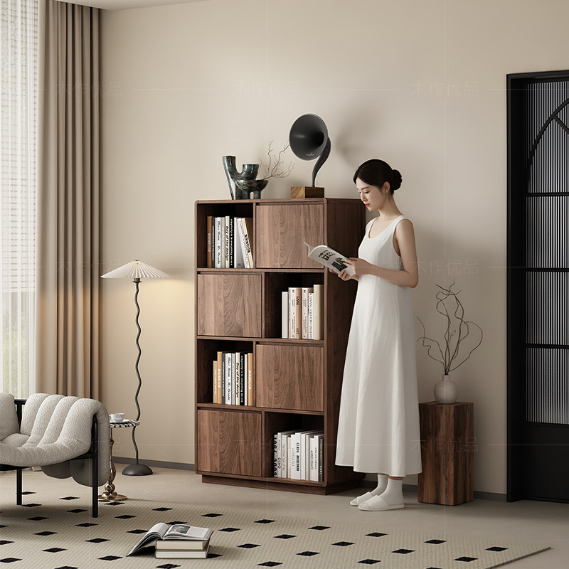 简约落地书柜环保基材法式复古
