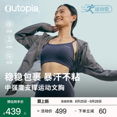 【新品】Volare美利奴羊毛速干女中高强防震运动内衣文胸|Outopia