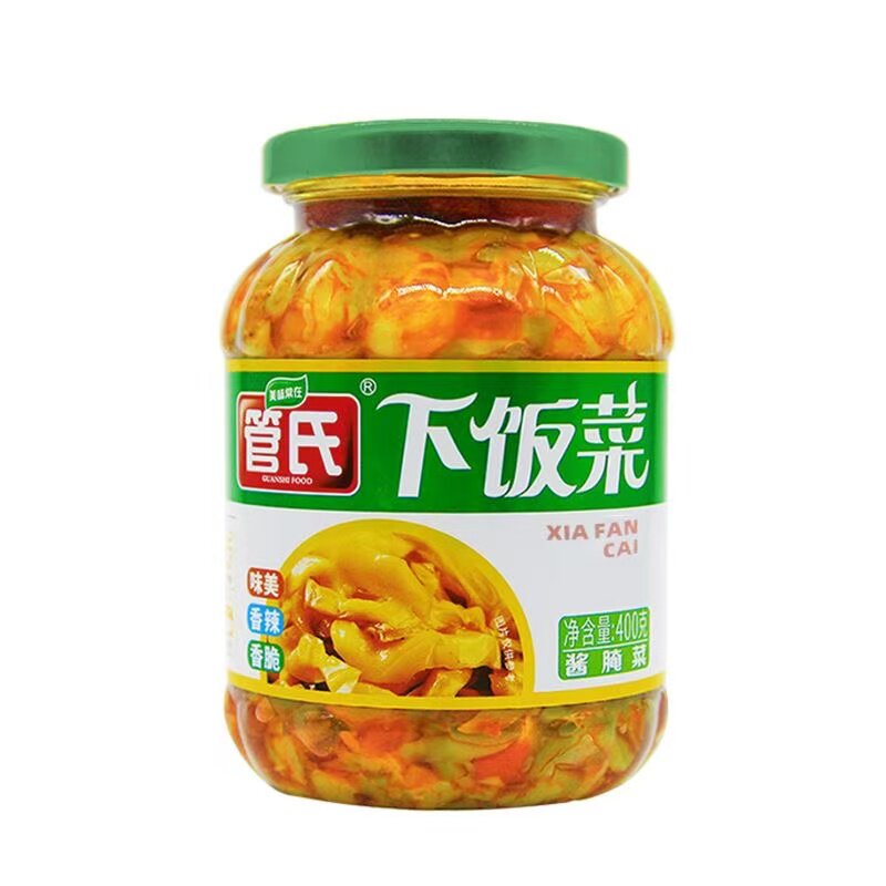 管氏下饭菜400g瓶装什锦菜四川爽口开胃腌制泡菜红油榨菜
