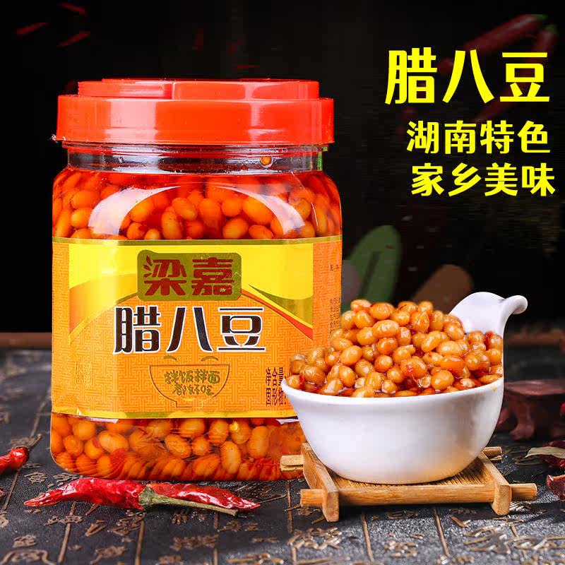 湖南特产梁嘉腊八豆900g开胃拌面下饭菜咸菜榨菜香辣黄豆酱炒鸡蛋,粮油调味/速食/干货/烘焙,辣椒酱,淘宝优惠券,粉丝福利购,淘宝优惠卷