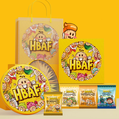 【送礼礼物】HBAF芭蜂蜜坚果高端礼盒福气桶休闲游玩零食送礼节日