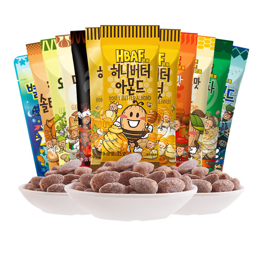 HBAF芭蜂蜂蜜黄油扁桃仁口味坚果
