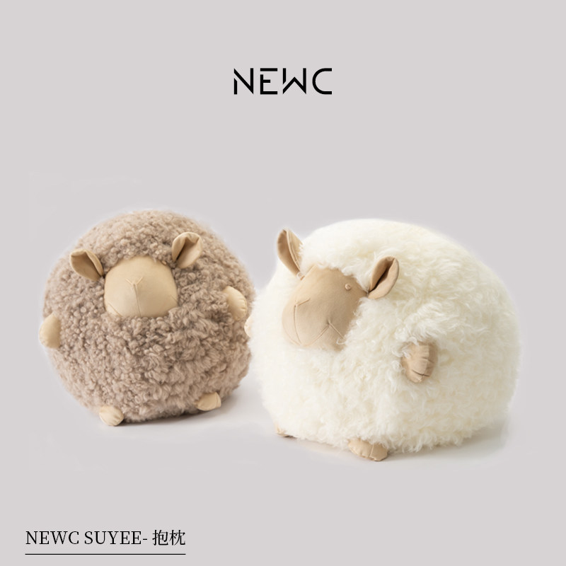 新宸优品卡通可爱羊毛异形抱枕小羊肖恩沙发卧室飘窗圆形装饰玩偶,居家布艺,靠垫/抱枕,淘宝优惠券,粉丝福利购,淘宝优惠卷