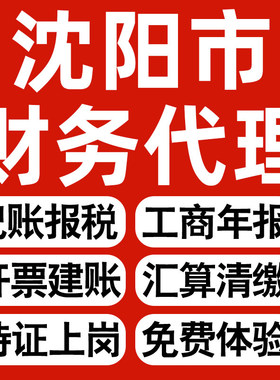 沈阳企业代办记账报税公司财税年度汇算清缴代申报个体户逾期异常