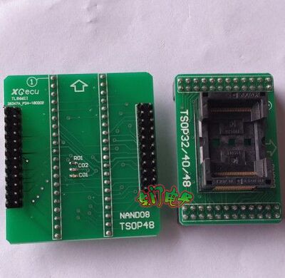 TSOP48 NAND08烧录座 XGECU TL866II PLUS编程器专用 弹跳转换座
