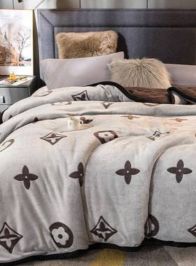 毛毯加厚IXE冬季珊瑚学法兰绒绒羊羔绒子单人铺床盖毯午睡毯生毯