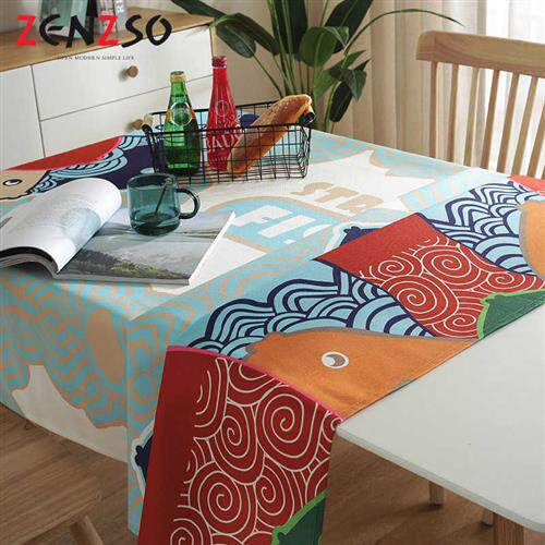 珍珠松桌布布艺欧式防水家用写字台棉麻加厚化妆台长长方形餐桌布