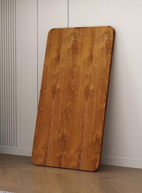 木桌面板定制独立桌板台面无漆粒实桌板矩形烤火咖82792啡桌板隔