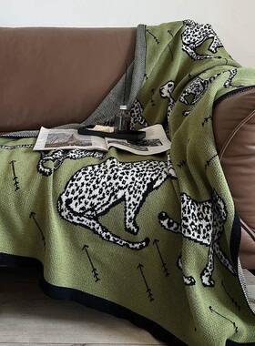 级D131高感复毛古绿色单人沙发盖毯睡毯子办公室空调小毯午装饰床