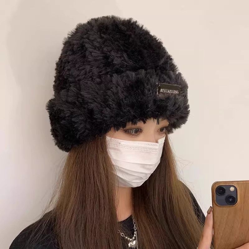 毛绒帽子女秋冬季针织帽2026新款毛线帽大头围显脸小保暖护耳冷帽,服饰配件/皮带/帽子/围巾,帽子,淘宝优惠券,粉丝福利购,淘宝优惠卷