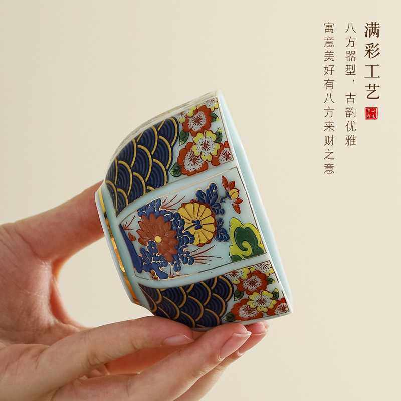 新款直销复古主人杯礼盒装陶瓷日式茶具家用品茗杯单杯功夫茶具国,餐饮具,茶杯,淘宝优惠券,粉丝福利购,淘宝优惠卷