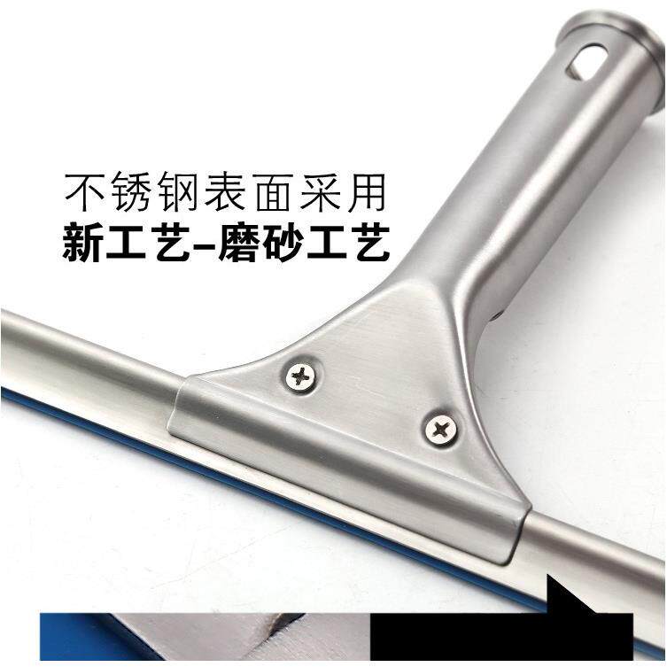 新款直销磨砂不锈钢玻璃刮水器家用擦窗擦玻璃器伸缩杆玻璃刷子清