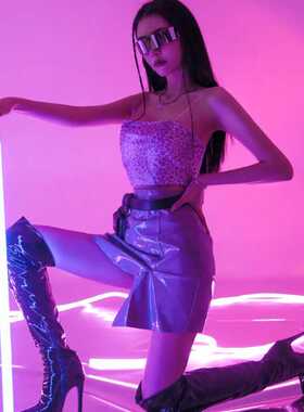 新款直销OQ5Mled充电灯管手持无线长条遥控七彩RGB变色舞蹈室拍摄