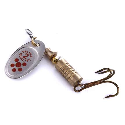 新款直销路亚饵金属旋转亮片鱼饵6.7CM/7.G 亮片鱼饵渔具钓鱼用品