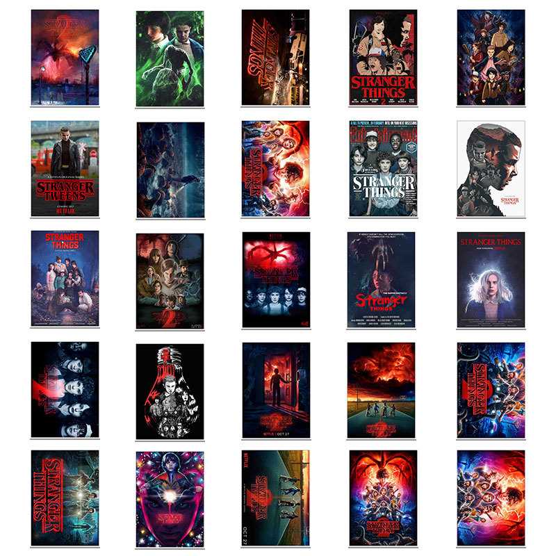 新款直销25张美剧怪奇物语2笔记本电脑汽车摩托车电动车行李箱防