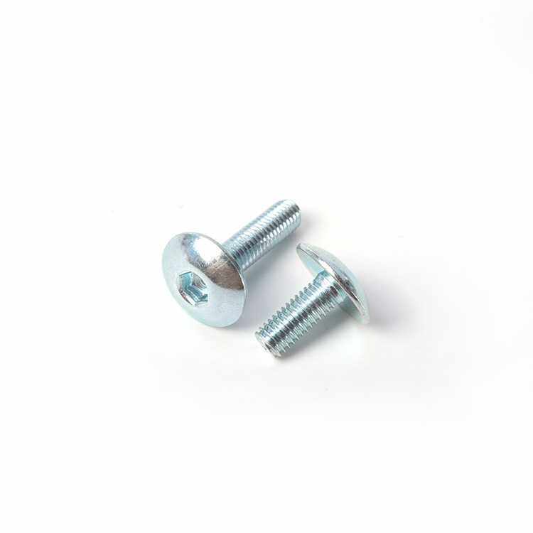新款直销蓝白锌内六角大扁头螺钉镀铬特大大扁头内六角电动车用大,五金/工具,螺钉,淘宝优惠券,粉丝福利购,淘宝优惠卷