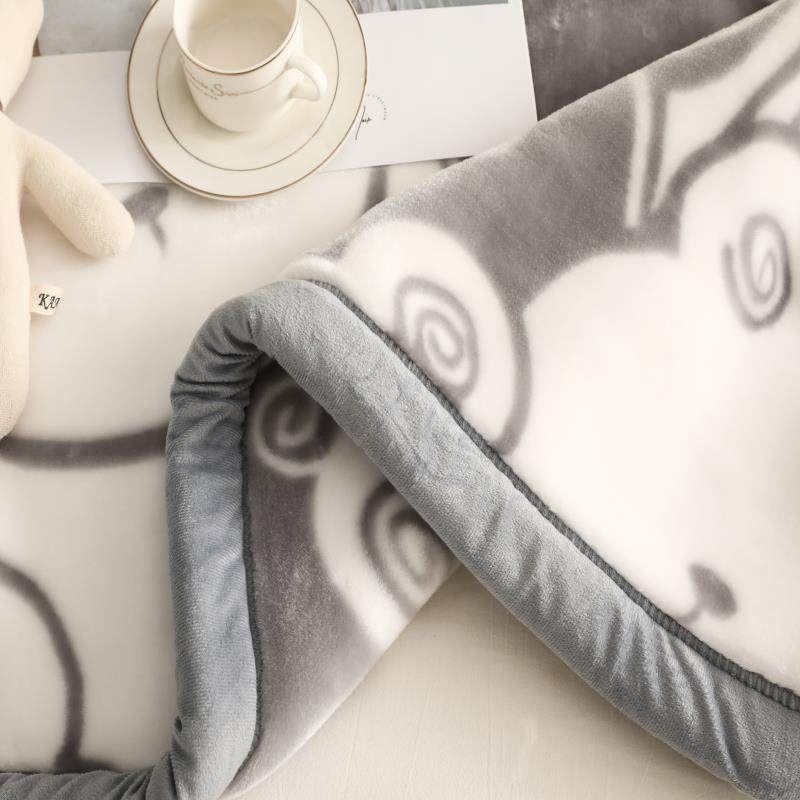 新款直销加厚拉舍尔毛毯礼品毯子盖毯冬季超柔双层婚庆毯团购卡通